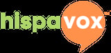 hispavox logo with green text and orange speech bubble