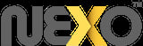 Nexo logo with gray letters and yellow X